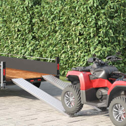 vidaXL Rampa de Incarcare Argintiu 159 x 23 x 5 cm Otel Galvanizat GartenMobel Dekor (42019253)
