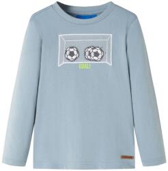 vidaXL Tricou copii maneci lungi, , albastru deschis, 128 GartenMobel Dekor (12717)
