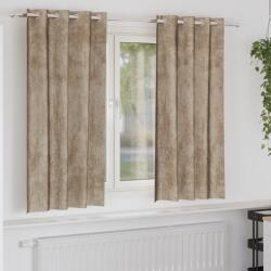 vidaXL Draperii din catifea Champagne Poliester 140 x 175 cm GartenMobel Dekor (4107674)