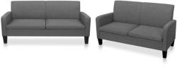 vidaXL Set canapea, 2 piese, gri închis, material textil GartenMobel Dekor (278213) Canapea