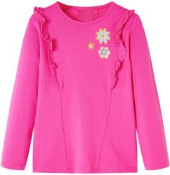 vidaXL Tricou de copii cu maneci lungi, roz închis, 116 GartenMobel Dekor (13686)