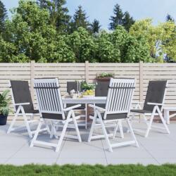 vidaXL Perne scaun cu spatar înalt, 6 buc. antracit 120x50x3 cm textil GartenMobel Dekor (314104)