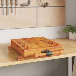 vidaXL Blat pentru banc de lucru cu menghina, 52x44x9, 5 cm lemn acacia GartenMobel Dekor (353786)