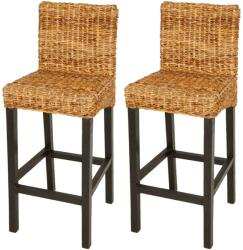 vidaXL Scaune de bar, 2 buc. , abaca GartenMobel Dekor (242687)