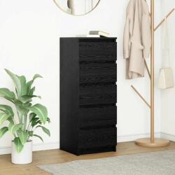 vidaXL Bufeta cu sertare Stejar negru 37, 5x35x99 cm Lemn prelucrat GartenMobel Dekor (861761) Comoda