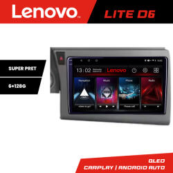 Lenovo Navigatie Audi A6 C6 2004-2010 Lenovo QLED 6+128GB Android cu DSP (kit-a6-c6+LITE-9-6+128)