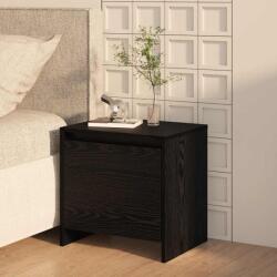 vidaXL Noptiera din lemn compozit, stejar negru, 45 x 34 x 44, 5 cm (8000983)