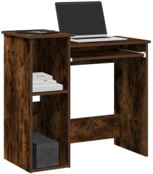 vidaXL Birou cu rafturi, stejar fumuriu, 84x40x78 cm, lemn compozit GartenMobel Dekor (860449)