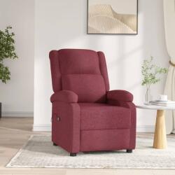 vidaXL Fotoliu rabatabil electric, rosu vin, material textil GartenMobel Dekor (3098356)