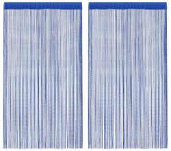 vidaXL Draperii cu franjuri, 2 buc. , 140 x 250 cm, albastru GartenMobel Dekor (132407)