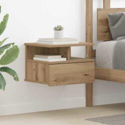 vidaXL Noptiera Suspendata cu sertar Stejar Artizanal 40 x 31 x 28 cm GartenMobel Dekor (871754)
