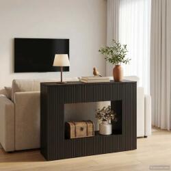 vidaXL Masa de consola Dungi Negru 101 x 29 x 74 cm Lemn prelucrat GartenMobel Dekor (899878)