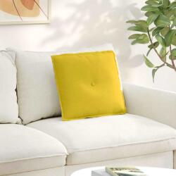 vidaXL Perna pentru spate Galben 50 x 45 cm Tesatura din corduroy GartenMobel Dekor (42014639)