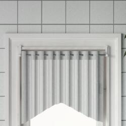 vidaXL Sine pentru perdele 2 buc, alb si argintiu, 60-105 cm, aluminiu GartenMobel Dekor (154614)