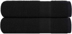 vidaXL Prosoape de dus 2 buc Negru 70x140 cm 360 g/m2 100% bumbac GartenMobel Dekor (136953) Prosop