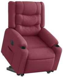 vidaXL Fotoliu electric rabatabil cu ridicare, rosu vin, textil GartenMobel Dekor (3310275)