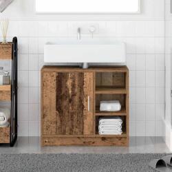 vidaXL Dulap pentru chiuveta Lemn Vechi 63 x 29 x 55 cm Lemn compozit GartenMobel Dekor (869212)