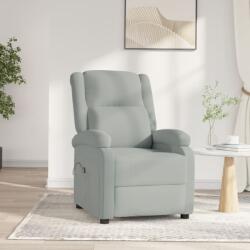 vidaXL Fotoliu rabatabil electric, gri deschis, catifea GartenMobel Dekor (3098393)