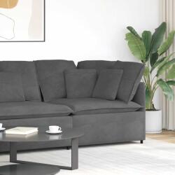 vidaXL Modul de colt pentru canapea modulara cu perne gri închis 100cm GartenMobel Dekor (4104468) Canapea