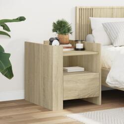 vidaXL Noptiera, stejar sonoma, 45x50x50 cm, lemn prelucrat GartenMobel Dekor (848278)
