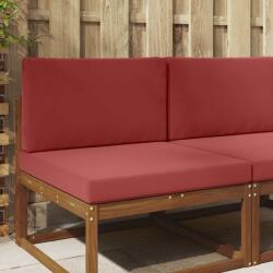 vidaXL Perna pentru canapea de exterior 2 pcs bordo Poliester GartenMobel Dekor (900838)