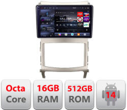 Edotec Navigatie Hyundai IX55 2006-2015 Android GPS QLED 2K 16GB+512GB (KIT-ix55+EDT-E809-2K)