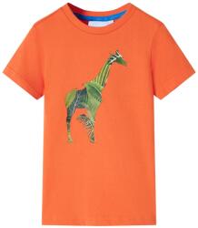 vidaXL Tricou pentru copii, portocaliu deschis, 116 GartenMobel Dekor (12271)