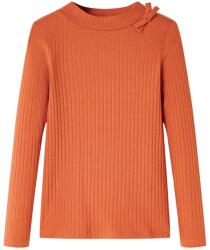 vidaXL Tricou pentru copii cu maneci lungi, portocaliu ars, 116 GartenMobel Dekor (14131)