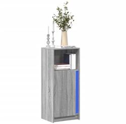 vidaXL Dulap cu LED, gri sonoma, 42, 5x34x100 cm, lemn prelucrat GartenMobel Dekor (852157) Comoda