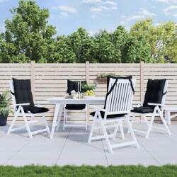vidaXL Perne de scaun cu spatar înalt, 4 buc, negru, tesatura Oxford GartenMobel Dekor (377624)