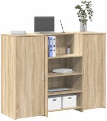 vidaXL Birou de receptie Stejar Sonoma 135x50x103, 5 cm Lemn prelucrat GartenMobel Dekor (3324189)