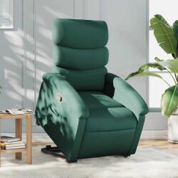 vidaXL Fotoliu rabatabil ridicare pe verticala, verde închis, textil GartenMobel Dekor (3203984)