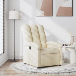 vidaXL Fotoliu rabatabil, material textil crem GartenMobel Dekor (3205383)