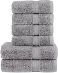 vidaXL Set de prosoape premium SOLUND, 6 piese, gri, 600 g/m2 GartenMobel Dekor (137560) Prosop