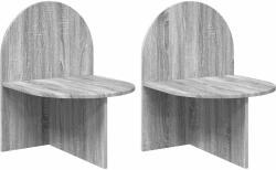 vidaXL Noptiera 2 pcs Sonoma gri 48 x 49 x 65 cm Lemn prelucrat GartenMobel Dekor (8001126)