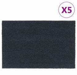 vidaXL Covoras de usa, 5 buc. , Gri închis, 40x60 cm, fibre de cocos GartenMobel Dekor (155585) Pres