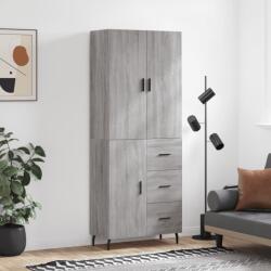 vidaXL Dulap înalt, gri sonoma, 69, 5x34x180 cm, lemn compozit GartenMobel Dekor (3195921) Comoda