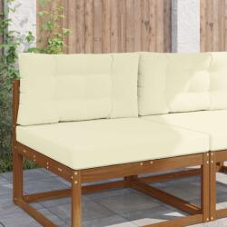 vidaXL Perna pentru canapea de exterior 2 pcs Crem Poliester GartenMobel Dekor (900848)