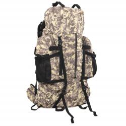 vidaXL Rucsac de drumetie, camuflaj maro camel, 80 L, tesatura oxford GartenMobel Dekor (4009971) Rucsac tura