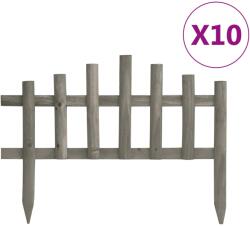 vidaXL Borduri de gazon, 10 buc. , 4, 4 m, lemn de brad GartenMobel Dekor (314847)