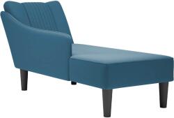 vidaXL Sezlong cu cotiera dreapta catifea albastra GartenMobel Dekor (4009791)