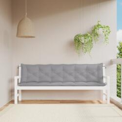 vidaXL Perne banca de gradina 2 buc. , gri, 200x50x7cm, tesatura oxford GartenMobel Dekor (361736)