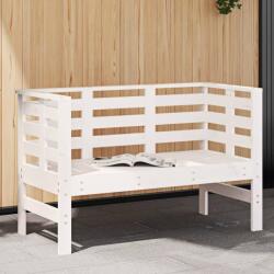 vidaXL Banca de gradina, alb, 111, 5x53x71 cm, lemn masiv de pin GartenMobel Dekor (825136)
