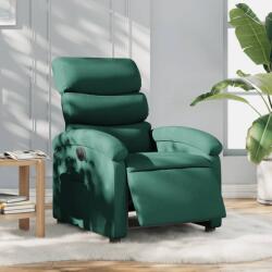 vidaXL Fotoliu rabatabil electric, verde închis, material textil GartenMobel Dekor (3203960)
