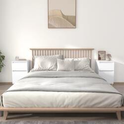 vidaXL Noptiere, 2 buc. , alb, 40x35x70 cm GartenMobel Dekor (819693)