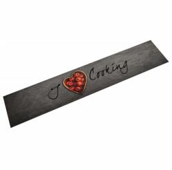 vidaXL Covor de bucatarie lavabil, text Cooking, 60x300 cm, catifea GartenMobel Dekor (4005619) Pres