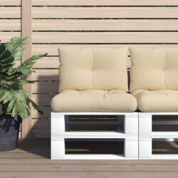vidaXL Perne pentru paleti, 2 buc. , bej, material textil GartenMobel Dekor (360837)