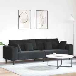 vidaXL Canapea Negru 250 x 77 x 76 cm Catifea GartenMobel Dekor (3335158) Canapea