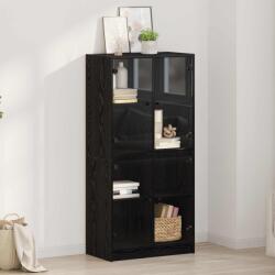 vidaXL Bufet Stejar Negru 68 x 37 x 142 cm Lemn compozit GartenMobel Dekor (3402631) Comoda