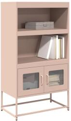 vidaXL Dulap înalt, roz, 68x39x123 cm, otel GartenMobel Dekor (853369) Comoda